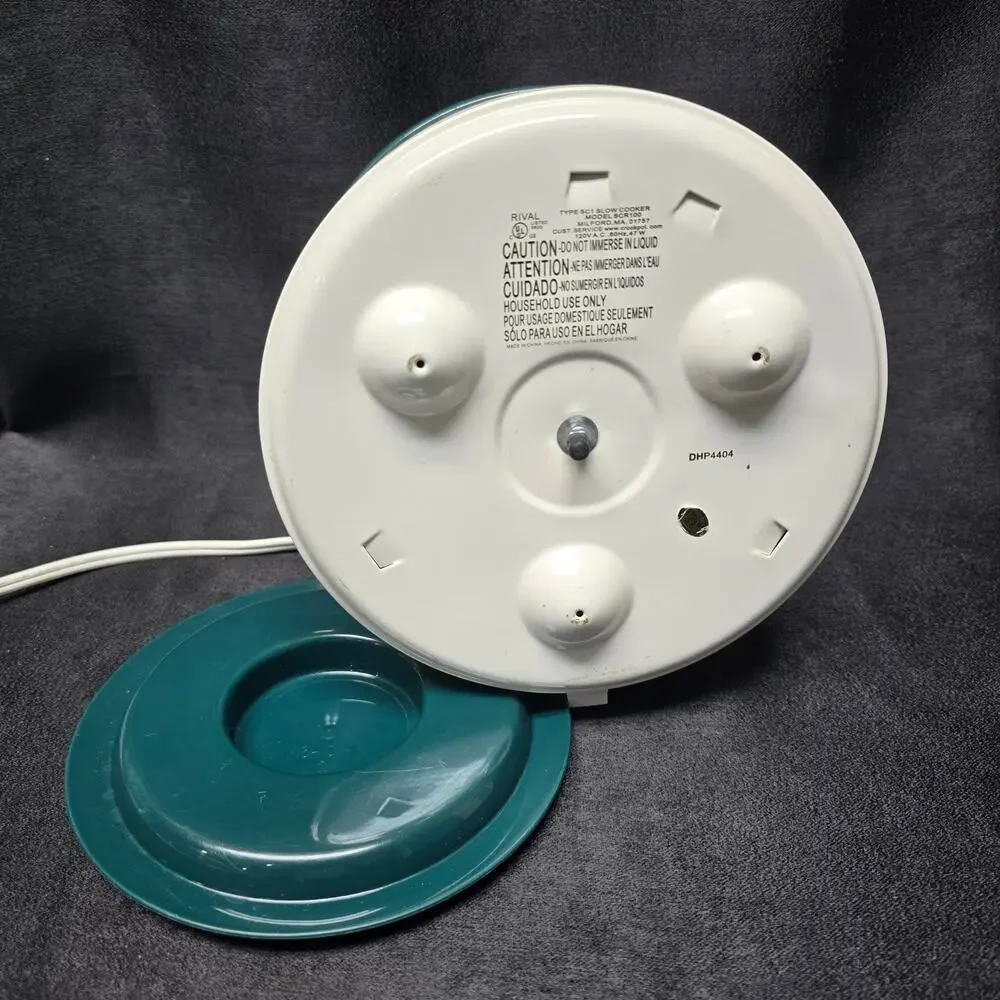 Vintage Rival Crock-ette 1 Qt. Stoneware Slow Cooker Crock Pot & Lid SCR100